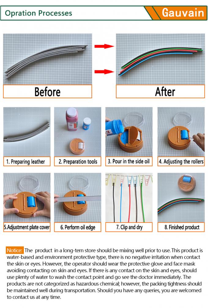 Série avancée d'encre de bord en polyuréthane à base d'eau de différentes couleurs 8