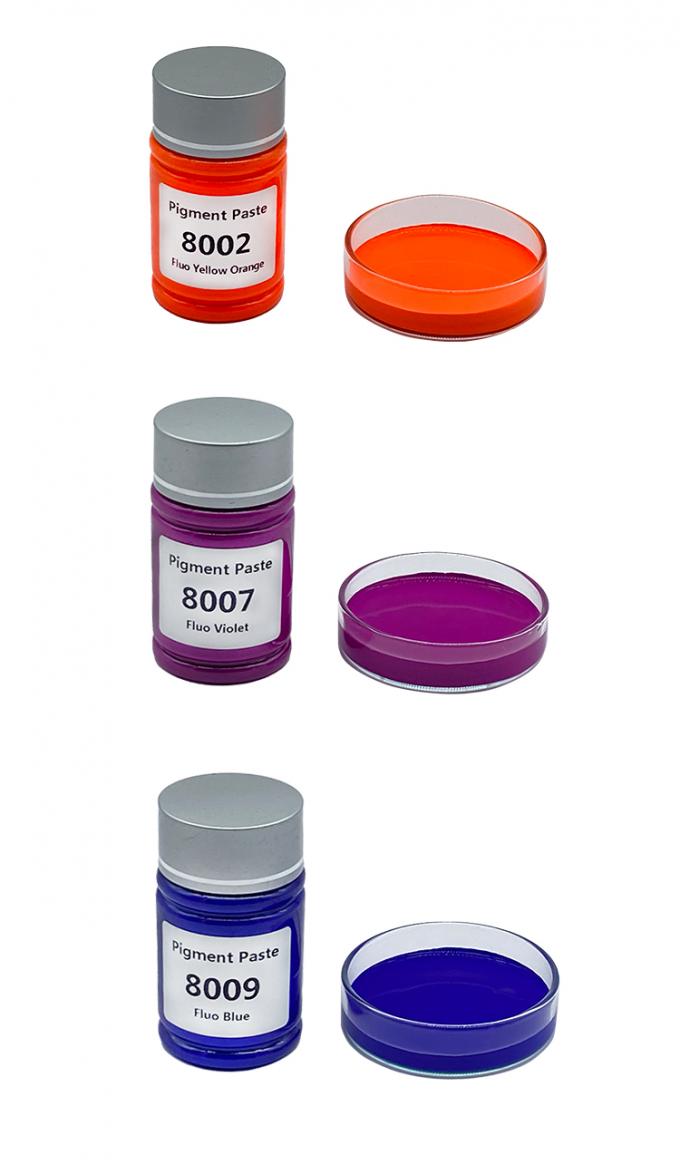 Manufacturer Supply Water Based Fluorescent Pigment Paste for Aqueous Coatings Fluo Gerlse Color Paste 6
