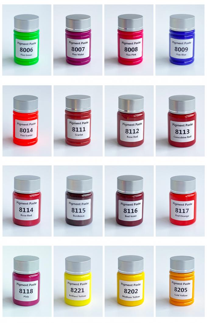 Manufacturer Supply Water Based Fluorescent Pigment Paste for Aqueous Coatings Fluo Gerlse Color Paste 14