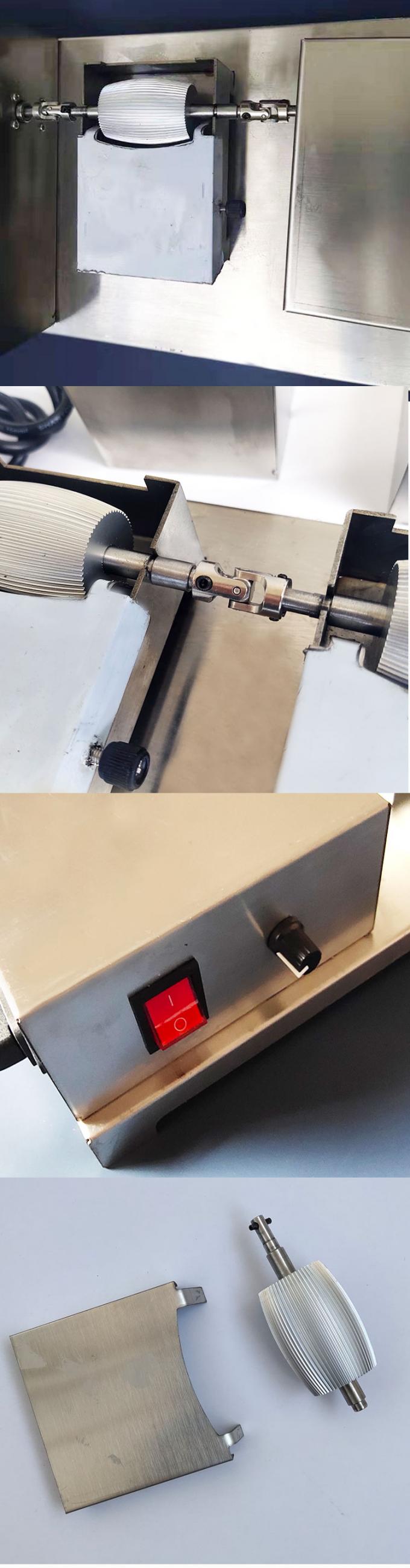 Electric Double Roller Leather Edge Dyeing Machine  for Belt Bags  Easy to Clean 8