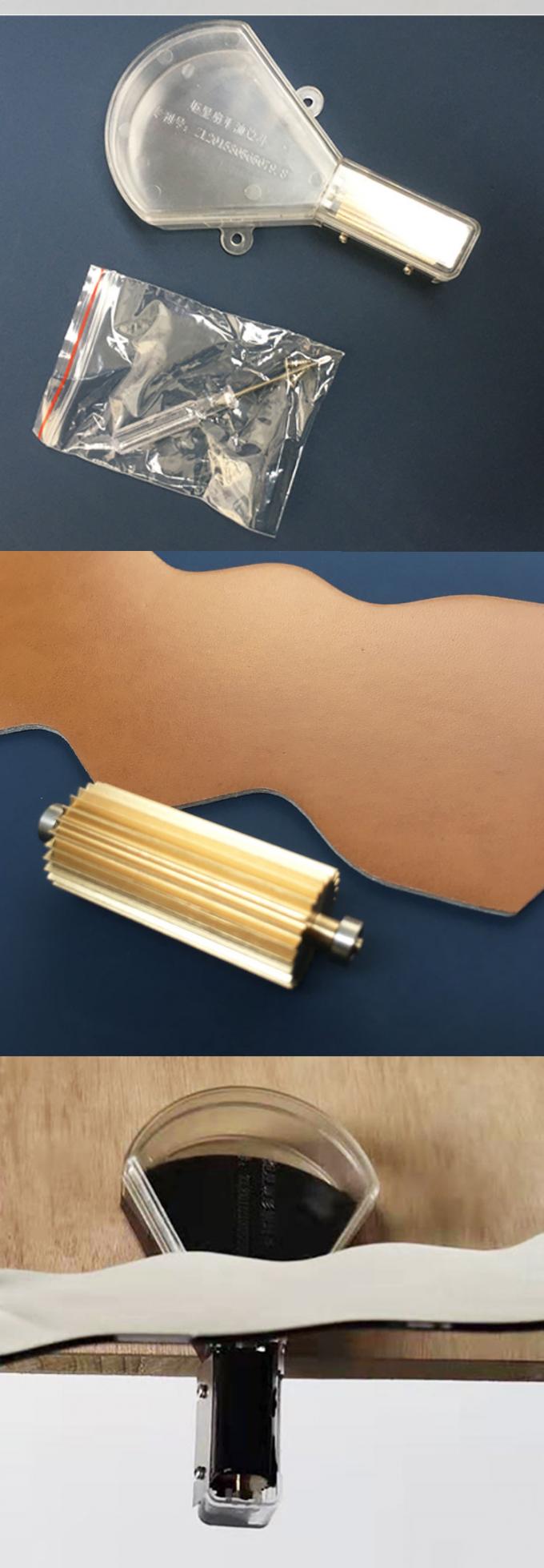 Outil de peinture en cuir en forme de ventilateur, machine de teinture en cuir irrégulière pour sacs ceintures de portefeuille 10
