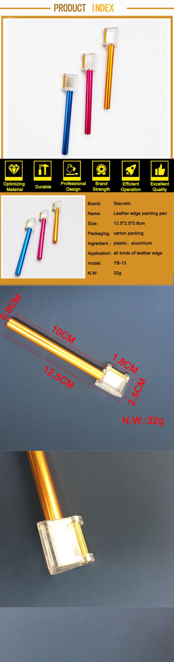 Plume à bord en cuir pour ceinture de sac portefeuille, outils à main pour revêtement de bord en cuir 6