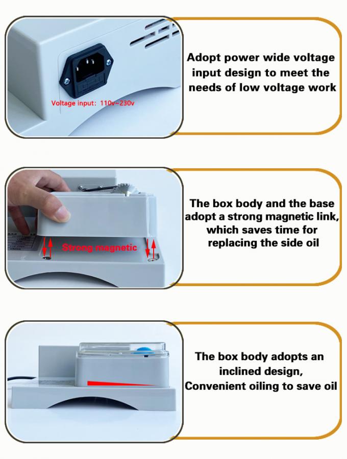 Electric Single Side Leather Edge Dyeing Machine Half-automatic Belts Edge Coloring  Painting Box 14