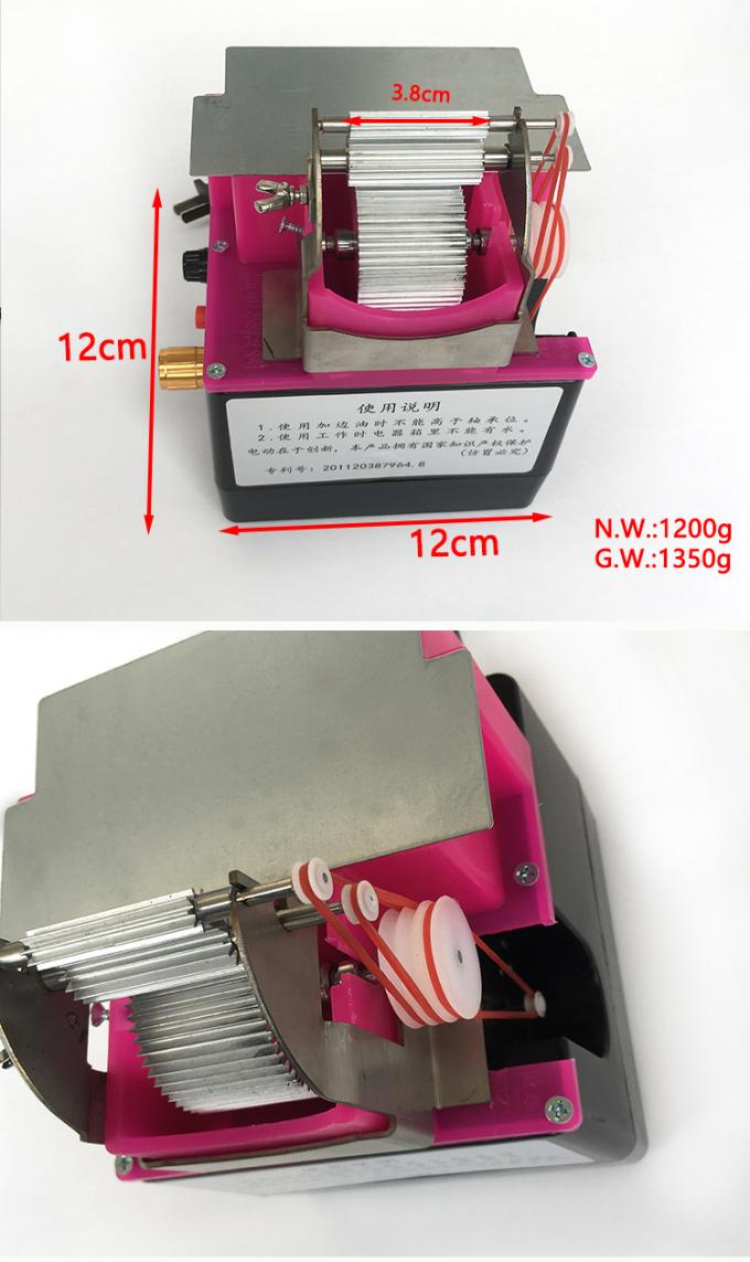 Machine de teinture de bord en cuir &agrave; trois roues simple face pour bord incurv&eacute; ou droit en cuir 8