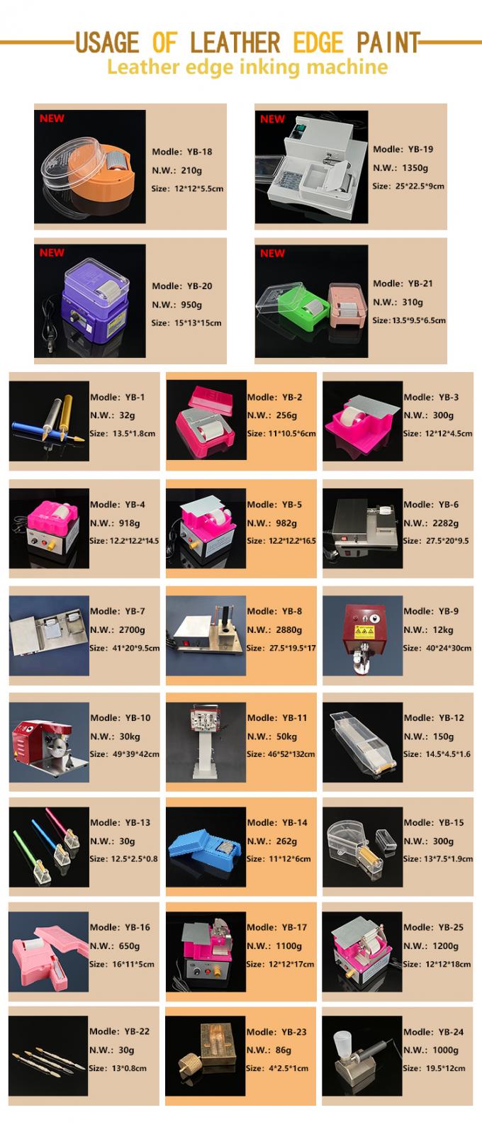 Large-capacity Bearing-less Roller Leather Edge Painting Box Leather Edge Dyeing Color Machine 2