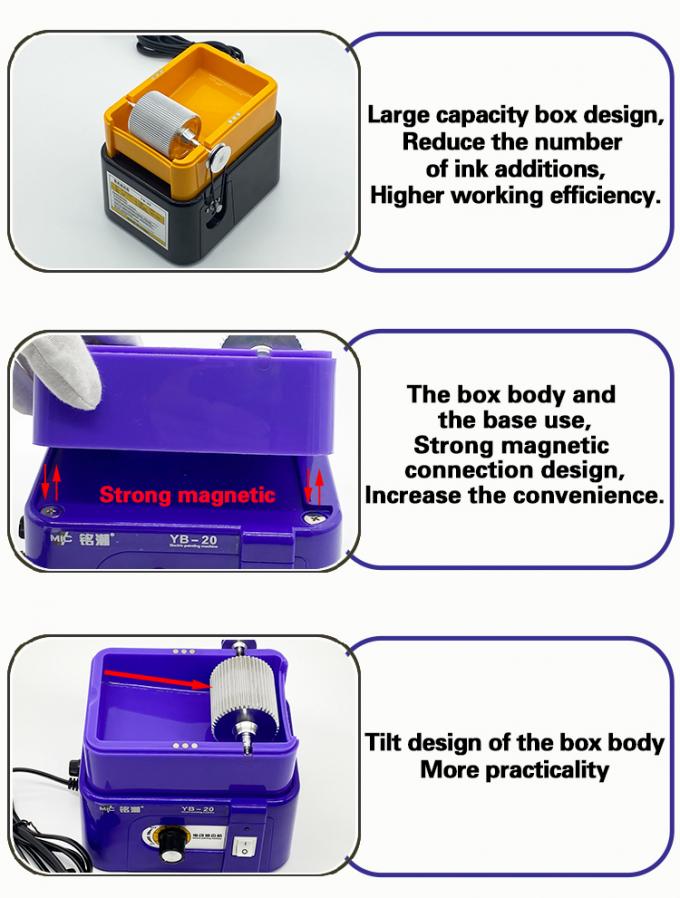 Machine de teinture de bord en cuir de grande capacit&eacute; &agrave; vitesse r&eacute;glable &eacute;lectrique 12