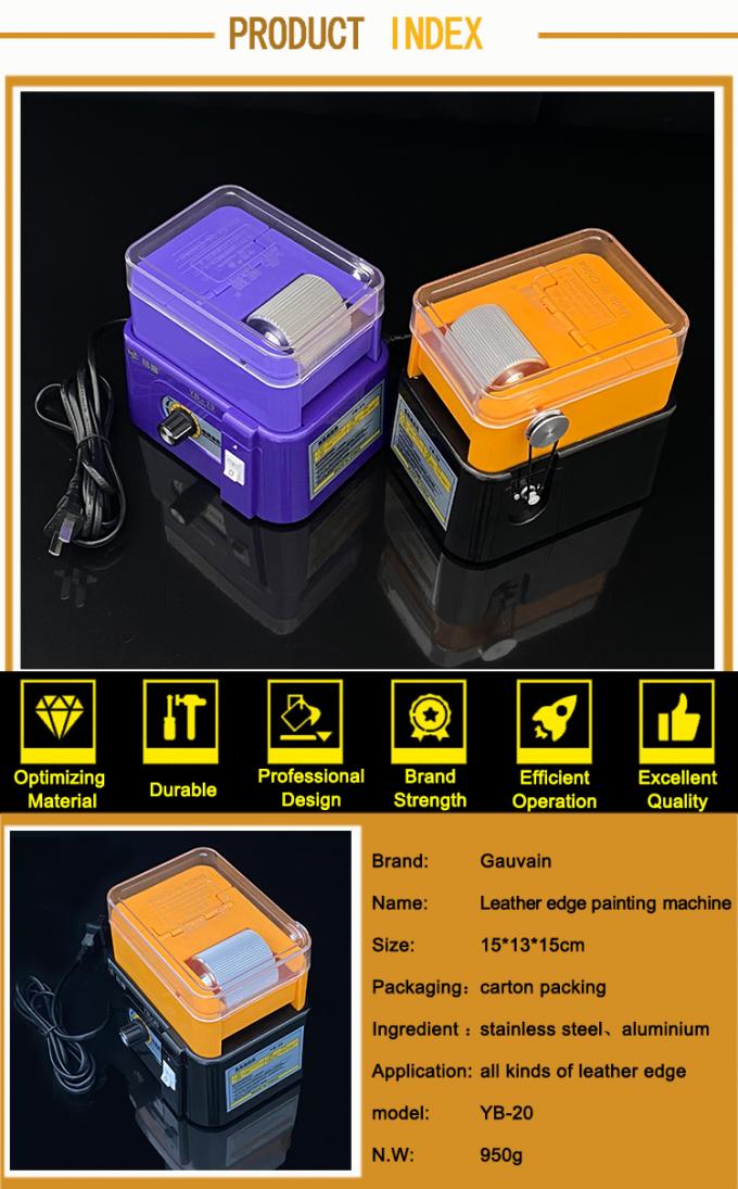 MIC &ndash; bo&icirc;te &eacute;lectrique de peinture des bords du cuir, rev&ecirc;tement antiadh&eacute;sif, facile &agrave; nettoyer, facile &agrave; utiliser, Machine de peinture des bords, 220V 6