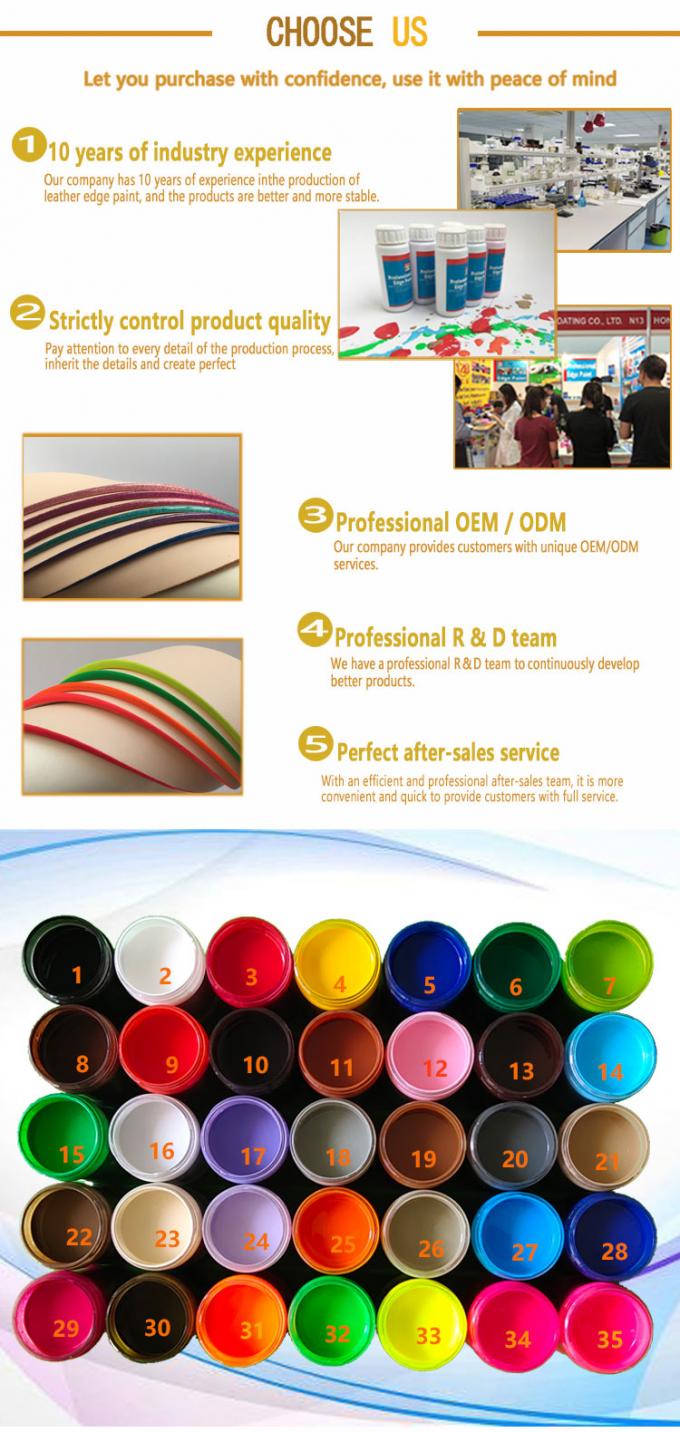 Factory Direct Sales Water Based Leather Edge Coating Ink Matte/Natural/high Gloss Available Edge Paint 2