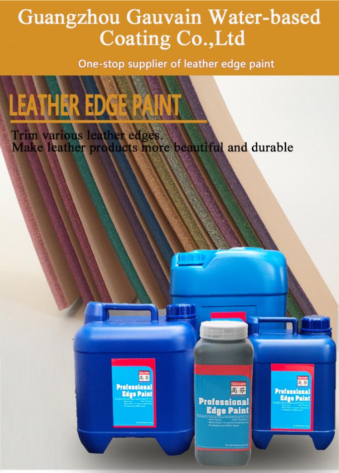 Vente d'usine Peinture en cuir brillant avec couleur, Acrylique Glitter Edge Colorant pour sacs en cuir ceintures Menus 0
