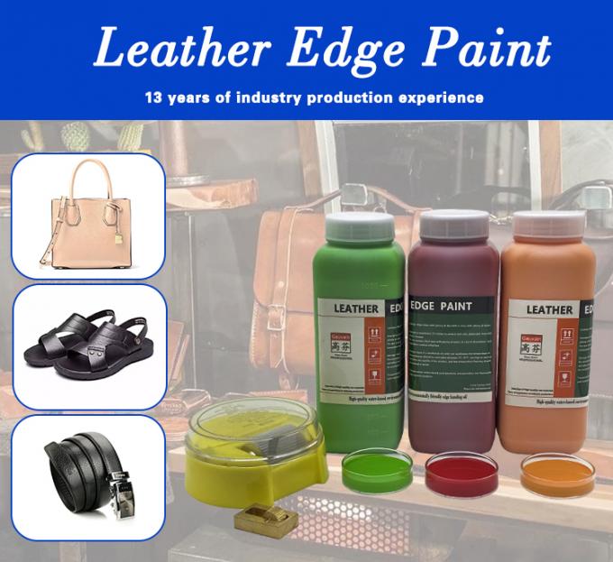 Vente en gros d'huile de bord en cuir &agrave; base d'eau pour les sacs &agrave; chaussures les ceintures Peinture de couleur de bord en cuir acrylique 0