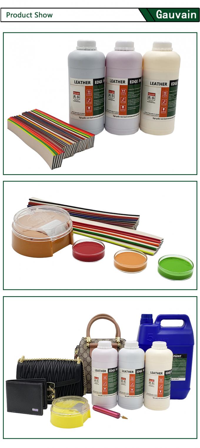 Fabricants d'usine sacs chaussures Agent de rev&ecirc;tement couleur cuir bord peinture encre &agrave; base d'eau bord du cuir peinture 2
