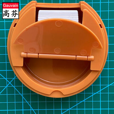Boîte de peinture à rouleaux ronde sans roulement, manuelle, pour outil de teinture de revêtement de bord en cuir, OEM
