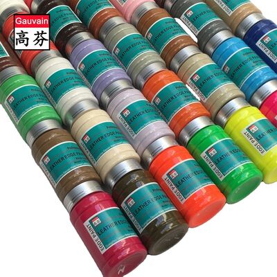 Couleurs de la série Premium à base d'eau encre en cuir pour sacs à main et chaussures en cuir Peinture 100 ml/bouteille