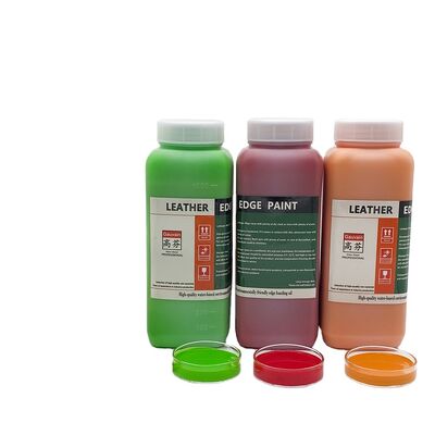 Vente en gros d'huile de bord en cuir à base d'eau pour les sacs à chaussures les ceintures Peinture de couleur de bord en cuir acrylique